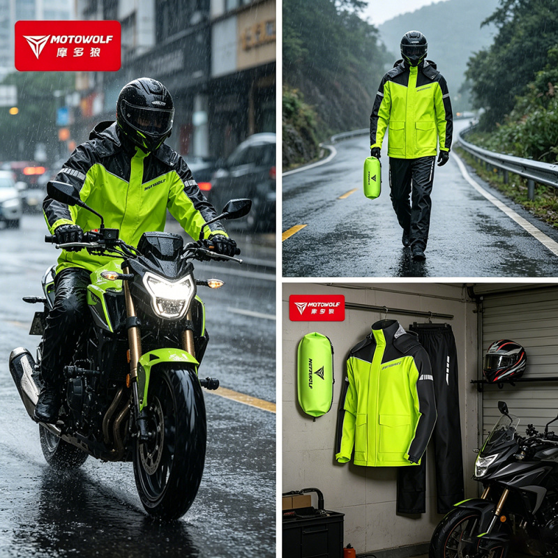 MOTOWOLF Motorrad-Regenmantel  – Motorcycle Gear Mens Bewertung und Preis