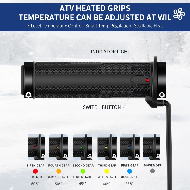 A3 ATV Beheizte Handgriffe 4.  – Handlebar Grip Heated Bewertung und Preis